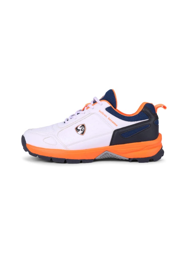 SG CLUB 6.0 Cricket Shoe (Classic White/Royal Blue/Lime) - UK-10 - Image 1